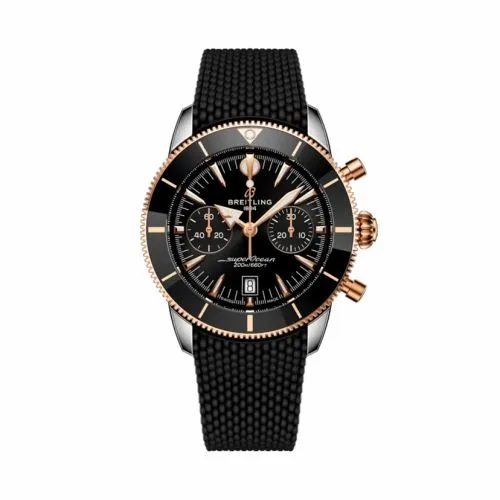 Breitling Superocean Heritage B01 Chronograph 42 Stainless Steel - Red Gold / Black / Rubber UB0156H11B1S1
