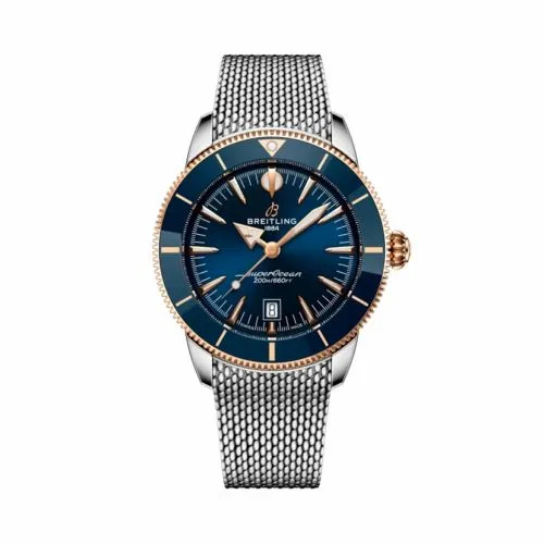 Breitling Superocean Heritage B31 Automatic 44 Stainless Steel - Red Gold / Blue / Milanese UB3112161C1A1