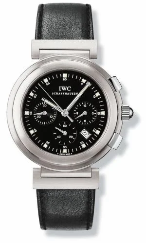 IWC Da Vinci SL Chronograph MecaQuartz Stainless Steel Brushed / Black / Nappa IW3728-06