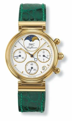 IWC Kleine Da Vinci Yellow Gold / White / Green Croco IW3736-02