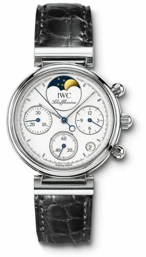 IWC Kleine Da Vinci Stainless Steel / White / Black Croco IW3736-05