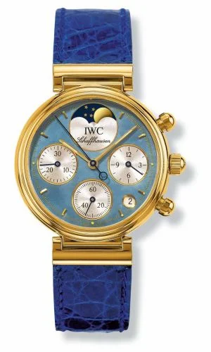 IWC Kleine Da Vinci Yellow Gold / Blue MOP IW3736-09