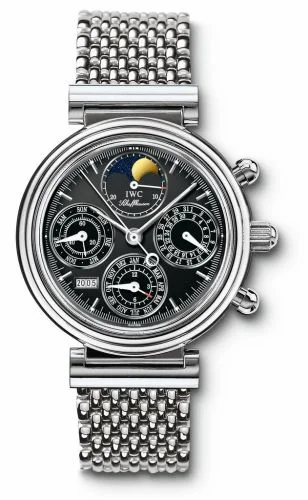 IWC Da Vinci Perpetual Stainless Steel / Black / German / Bracelet IW3750-32