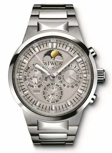 IWC GST Perpetual Calendar Stainless Steel / Grey / French IW3756-08