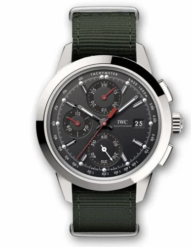 IWC Ingenieur Chronograph Custom Stainless Steel / Black-Red / NATO IW3808-DD