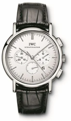 IWC Portofino Chronograph MecaQuartz Stainless Steel / Silver IW372401