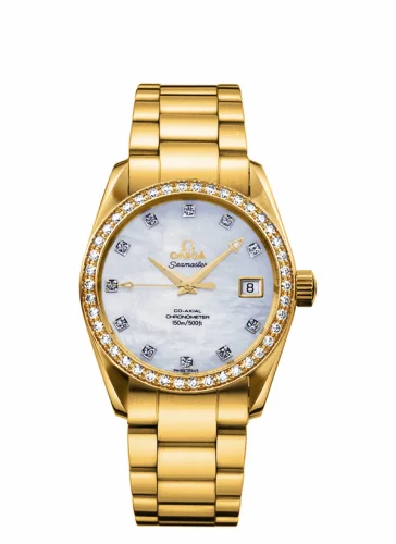 Omega Seamaster Aqua Terra 150M Co-Axial 36.2 Red Gold / Yellow Gold / Diamond / MOP / Bracelet 2009.75.00
