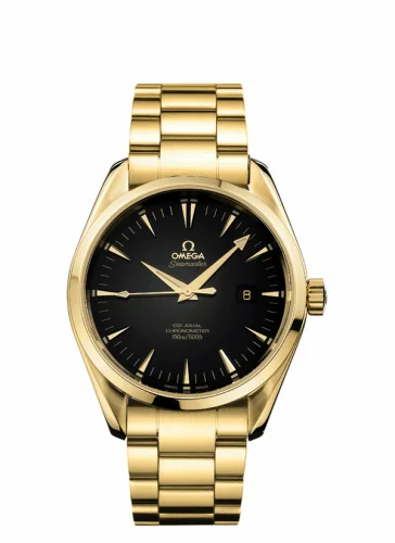 Omega Seamaster Aqua Terra 150M Co-Axial 42.2 Yellow Gold / Black / Bracelet 2102.50.00