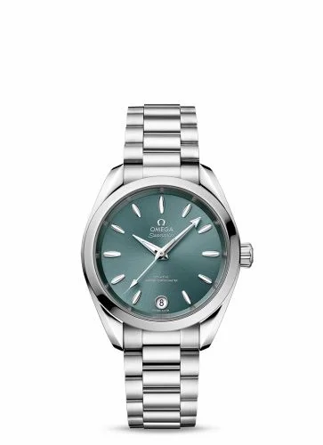 Omega Seamaster Aqua Terra 150M Master Chronometer 34 Stainless Steel / Lagoon Green / Bracelet 220.10.34.20.10.001