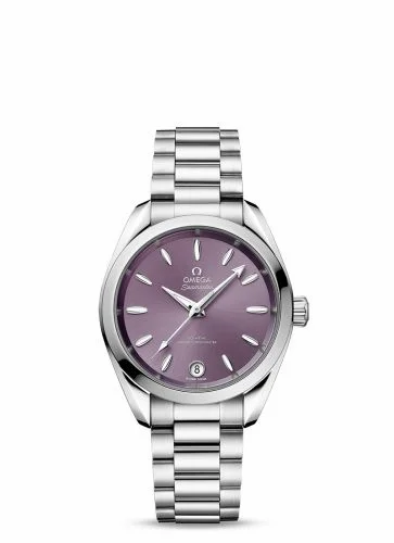 Omega Seamaster Aqua Terra 150M Master Chronometer 34 Stainless Steel / Lavender / Bracelet 220.10.34.20.10.002