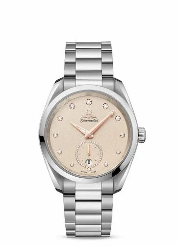 Omega Seamaster Aqua Terra 150M Master Chronometer Small Seconds 38 Stainless Steel / Sand - Diamond / Bracelet 220.10.38.20.59.001
