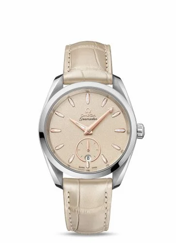 Omega Seamaster Aqua Terra 150M Master Chronometer Small Seconds 38 Stainless Steel / Sand / Alligator 220.13.38.20.09.001