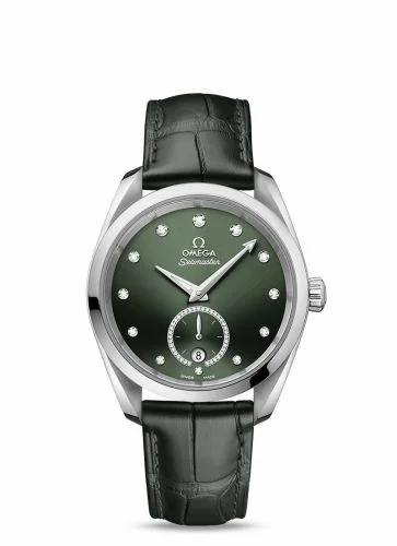 Omega Seamaster Aqua Terra 150M Master Chronometer Small Seconds 38 Stainless Steel / Green - Diamond / Alligator 220.13.38.20.60.001