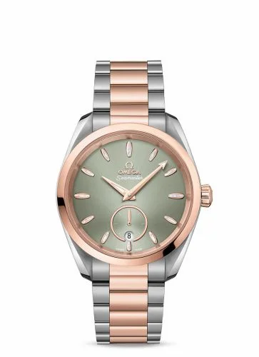 Omega Seamaster Aqua Terra 150M Master Chronometer Small Seconds 38 Stainless Steel / Sedna Gold / Green / Bracelet 220.20.38.20.10.001