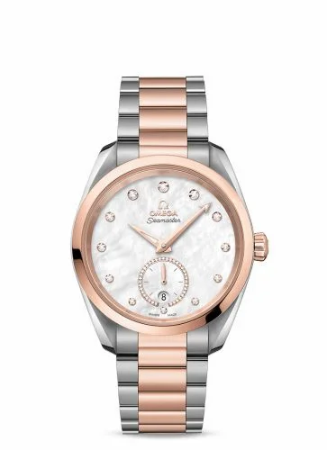 Omega Seamaster Aqua Terra 150M Master Chronometer Small Seconds 38 Stainless Steel / Sedna Gold / MOP - Diamond / Bracelet 220.20.38.20.55.002