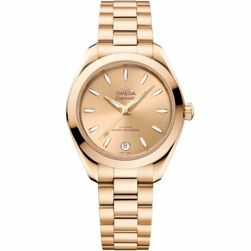 Omega Seamaster Aqua Terra 150M Master Co-Axial 30 Moonshine Gold / Champagne / Bracelet 220.50.30.20.08.001
