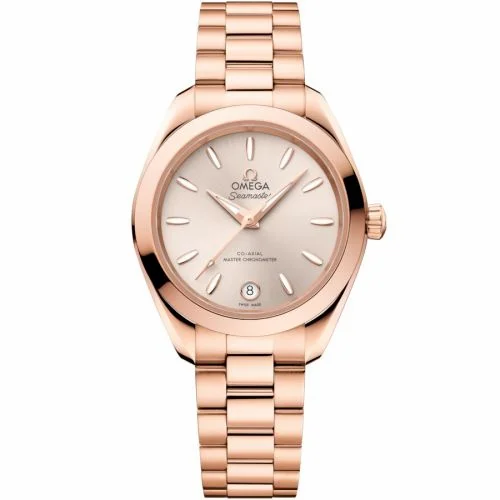 Omega Seamaster Aqua Terra 150M Master Co-Axial 30 Sedna Gold / Linen / Bracelet 220.50.30.20.09.001