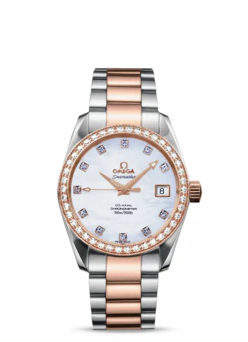 Omega Seamaster Aqua Terra 150M Co-Axial 36.2 Stainless Steel / Red Gold / Diamond / MOP / Bracelet 2309.75.00