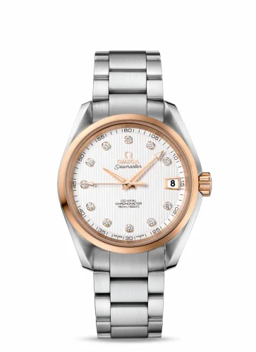 Omega Seamaster Aqua Terra 150M Co-Axial 38.5 Stainless Steel / Red Gold / Silver / Bracelet 231.20.39.21.52.003