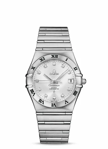 Omega Constellation Co-Axial 35.5 Stainless Steel / Silver / 160 Years 111.10.36.20.52.001