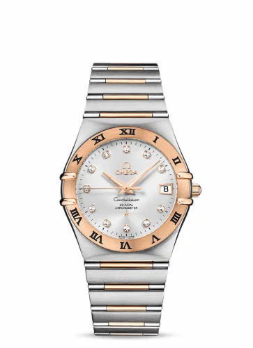 Omega Constellation Co-Axial 35.5 Stainless Steel / Red Gold / Silver / 160 Years 111.20.36.20.52.001