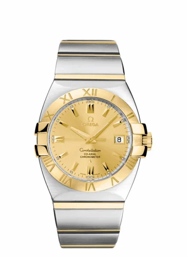 Omega Constellation Co-Axial 35 Double Eagle Stainless Steel / Yellow Gold / Champagne 1201.10.00