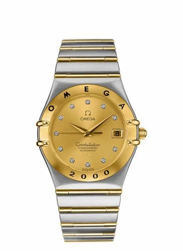 Omega Constellation 35.5 Automatic Chronometer Stainless Steel / Yellow Gold / Champagne 1203.15.00