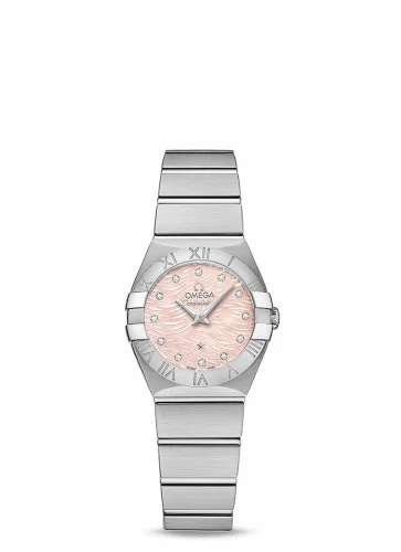 Omega Constellation Quartz 24 Stainless Steel / Pink MOP 123.10.24.60.57.002