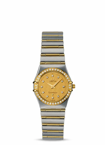 Omega Constellation Quartz 25.5 '95 Stainless Steel / Yellow Gold / Diamond / Champagne 1277.15.00