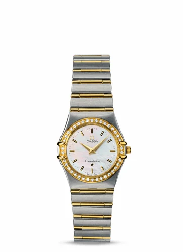 Omega Constellation Quartz 25.5 '95 Stainless Steel / Yellow Gold / Diamond / MOP 1277.70.00
