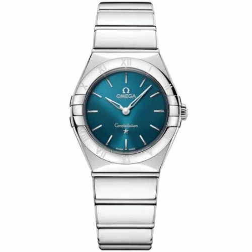 Omega Constellation 28 Quartz Stainless Steel / Peacock Blue 131.10.28.60.03.002