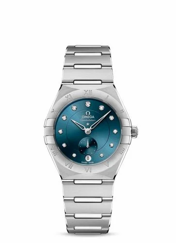 Omega Constellation Master Chronometer Small Seconds 34 Stainless Steel / Blue - Diamond / Bracelet 131.10.34.20.53.001