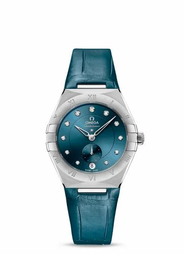 Omega Constellation Master Chronometer Small Seconds 34 Stainless Steel / Blue - Diamond 131.13.34.20.53.001