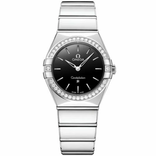 Omega Constellation 28 Quartz Stainless Steel -Diamond / Black 131.15.28.60.01.001