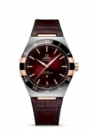 Omega Constellation Master Chronometer 41 Stainless Steel - Sedna Gold - Ceramic / Red 131.23.41.21.11.001