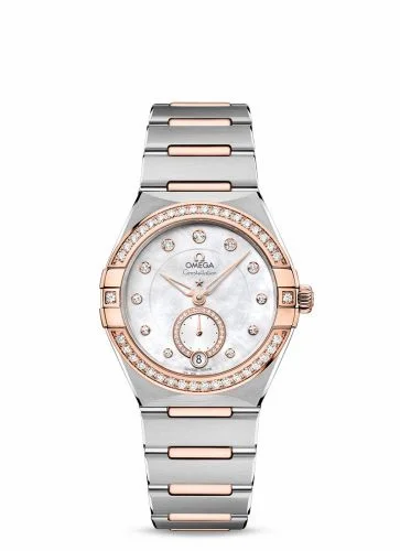 Omega Constellation Master Chronometer Small Seconds 34 Stainless Steel / Sedna Gold / Diamond / MOP / Bracelet 131.25.34.20.55.001