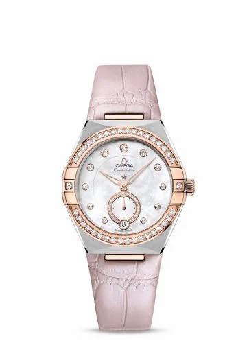 Omega Constellation Master Chronometer Small Seconds 34 Stainless Steel / Sedna Gold / Diamond / MOP 131.28.34.20.55.001