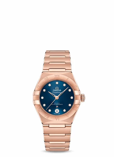 Omega Constellation Manhattan 29 Co-Axial Master Chronometer Sedna Gold / Blue 131.50.29.20.53.001