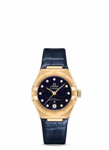 Omega Constellation Manhattan 29 Co-Axial Master Chronometer Yellow Gold / Aventurine 131.53.29.20.53.001