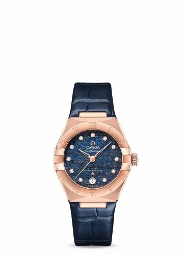 Omega Constellation Manhattan 29 Co-Axial Master Chronometer Sedna Gold / Blue Aventurine 131.53.29.20.99.001