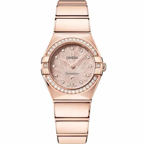 Omega Constellation Manhattan 28 Quartz Sedna Gold - Diamond / Rose Supernova 131.55.25.60.52.001