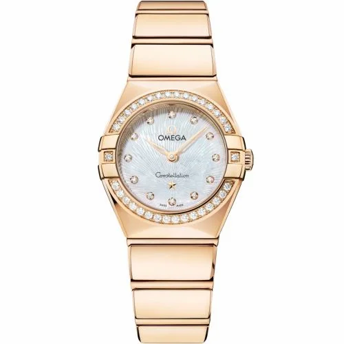 Omega Constellation Manhattan 25 Quartz Yellow Gold - Diamond / MOP Supernova 131.55.25.60.55.003