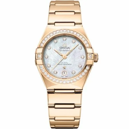 Omega Constellation Manhattan 29 Co-Axial Master Chronometer Moonshine Gold - Diamond / MOP Supernova 131.55.29.20.55.003
