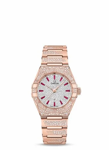 Omega Constellation Manhattan 29 Co-Axial Master Chronometer Sedna Gold / Snow / Bracelet 131.55.29.20.99.003