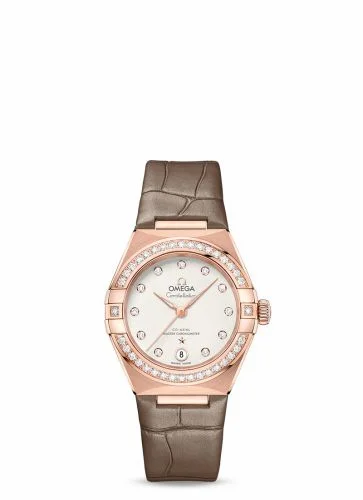 Omega Constellation Manhattan 29 Co-Axial Master Chronometer Sedna Gold / Diamond / Silver - Diamond 131.58.29.20.52.002
