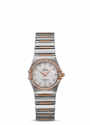 Omega Constellation Quartz 25.5 '95 Stainless Steel / Red Gold / Diamond / MOP 1358.75.00