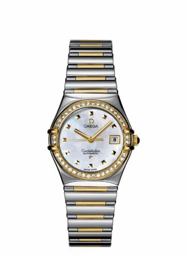 Omega Constellation Automatic 27.5 My Choice Stainless Steel / Yellow Gold / Diamond / MOP 1396.71.00