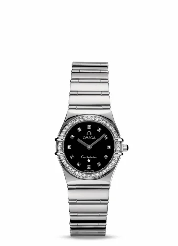 Omega Constellation Quartz 25.5 My Choice Stainless Steel / Diamond / Black 1475.51.00