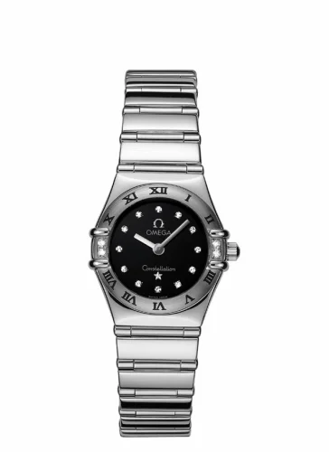 Omega Constellation Quartz 22.5 My Choice Stainless Steel / Diamond / Black 1566.56.00