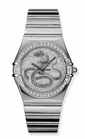 Omega Constellation Automatic 35.5 '95 White Gold / Year of the Snake 1900.40.51